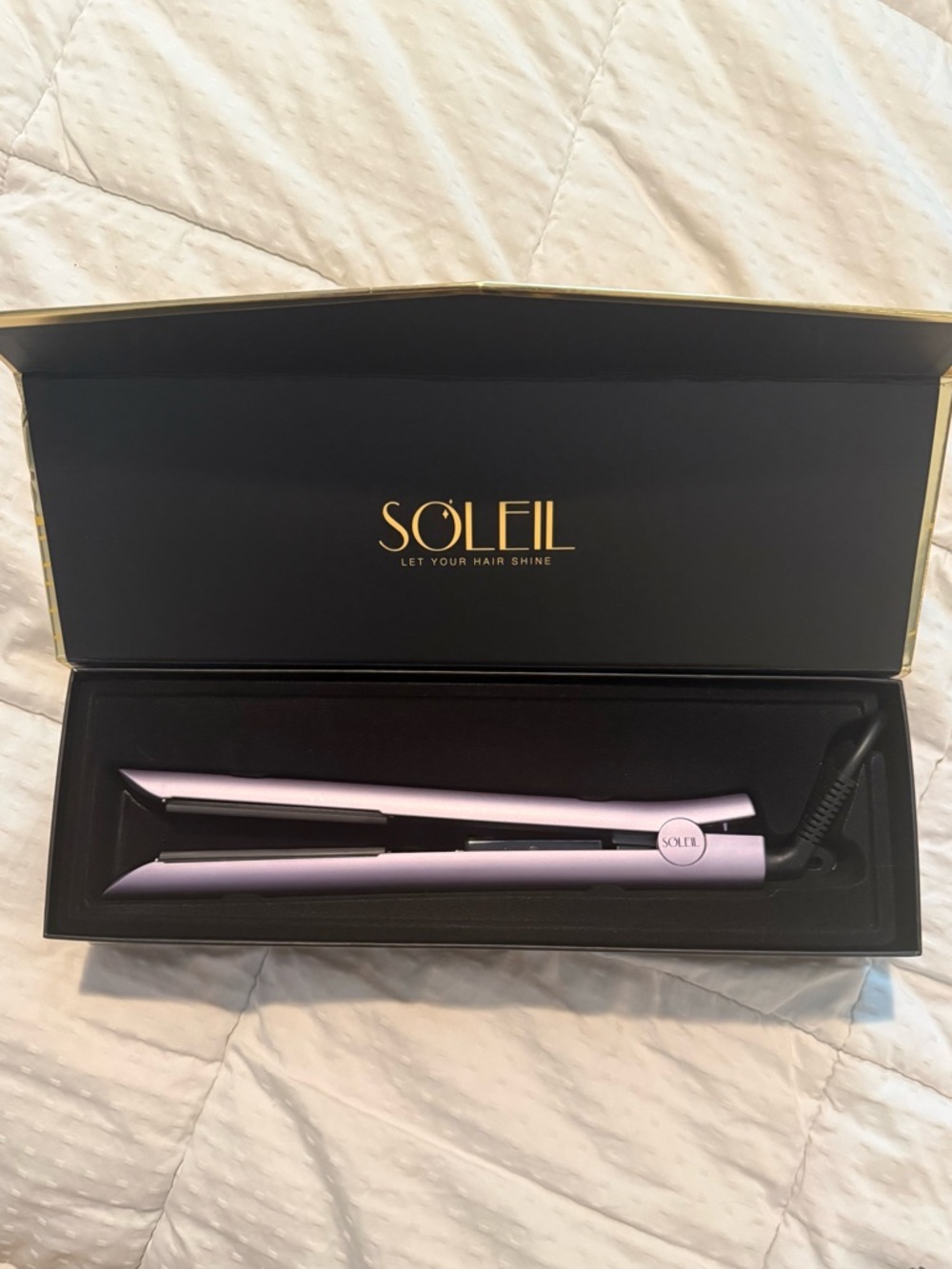 🌟NEW🌟 Soleil Lavender Ceramic Flat Iron - Sleek Styling Straightener